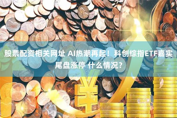 股票配资相关网址 AI热潮再起！科创综指ETF嘉实尾盘涨停 什么情况？